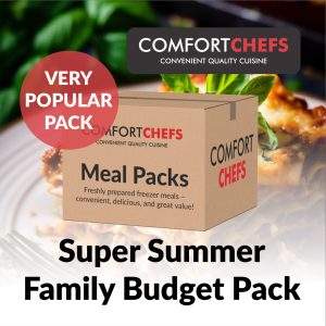 Super Summer Family Budget Pack – 1kg family frozen meals by Comfort Chefs